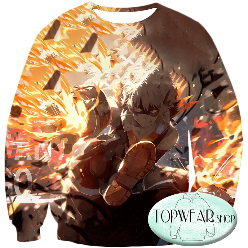 Hero Academia Sweatshirts - Explosive Hero Bakugo Katsuki 3D Hoodie