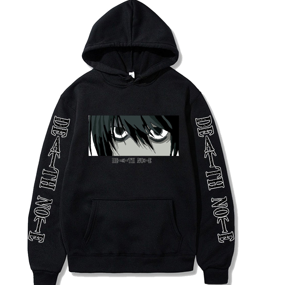 Hot Death Note Hoodies Streetwear Sweatshirts Unisex Tops