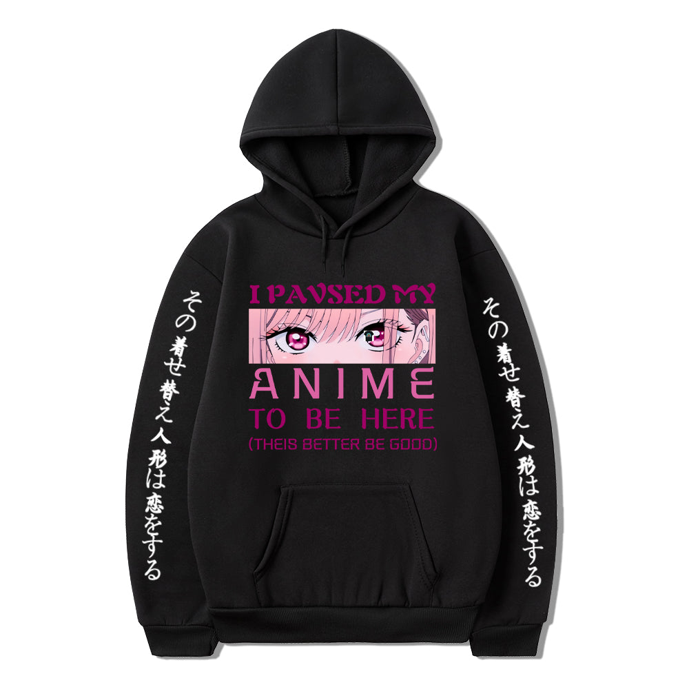 Japan Anime My Dress-Up Darling Kitagawa Marin Eyes Print Hoodies Fashion Casual Long Sleeve Sweatshirt