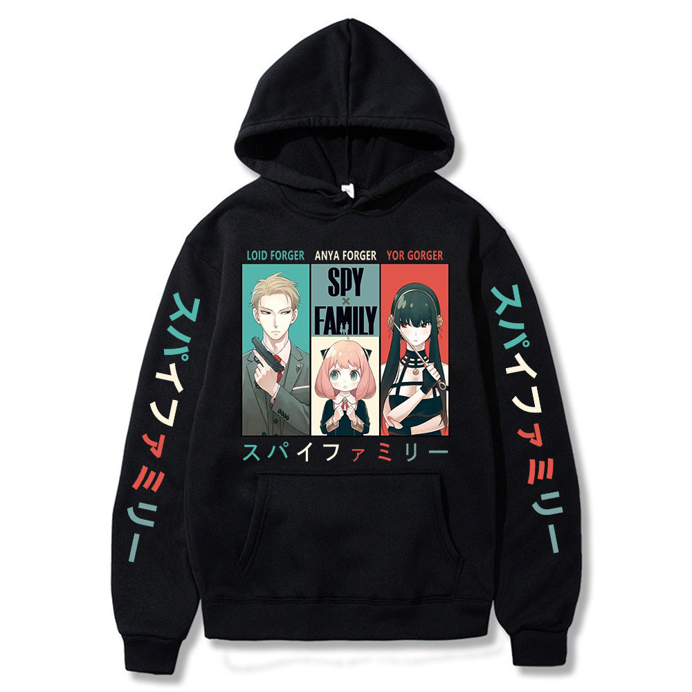 Japan Anime Spy X Family Hoodies Long Sleeve Streetwear Sweatshirts