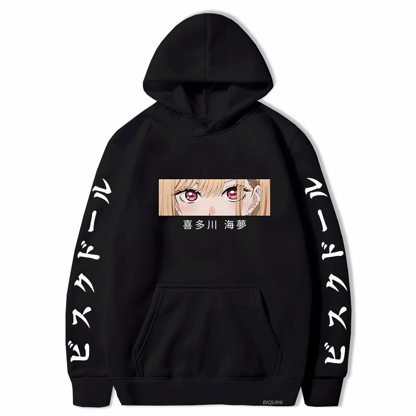 Japanese Anime My Dress-up Darling Marin Kitagawa Hoodies Streetwear Sweatshirt