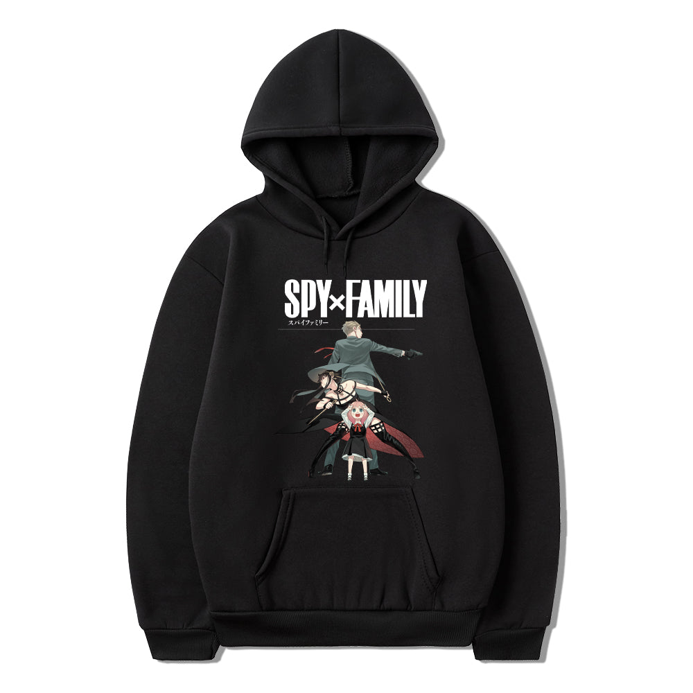 Japanese Anime Spy X Family Hoodies Pullover Hooded Casual Sweatshirt