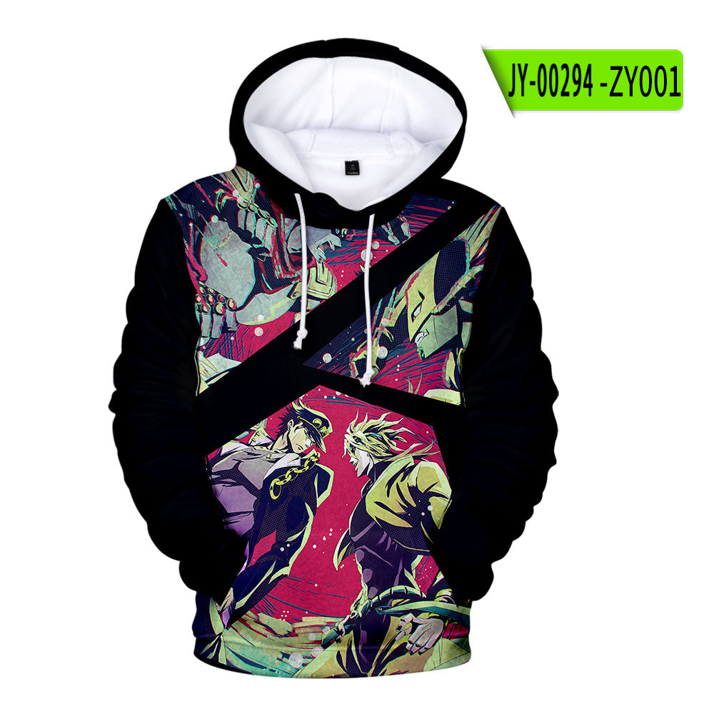 Jojo's Bizarre Adventure Loose Hooded Sweater Harajuku Street Pullover Long-sleeved Sweatshirt