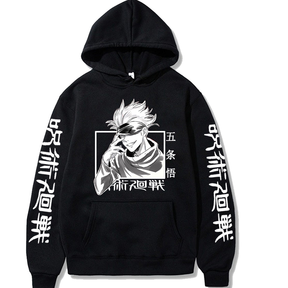 Jujutsu Kaisen Hoodie Gojo Satoru Hip Hop Anime Pullovers Top