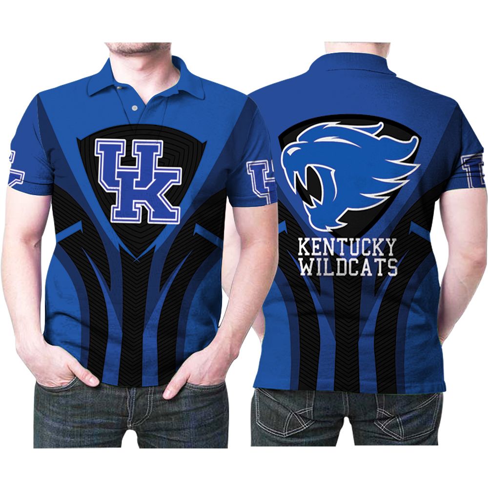 Kentucky Wildcats Ncaa Bright Light Logo 3d Printed Gift For Wildcats Fan 2 Polo Shirt All Over Print Shirt 3d T-shirt