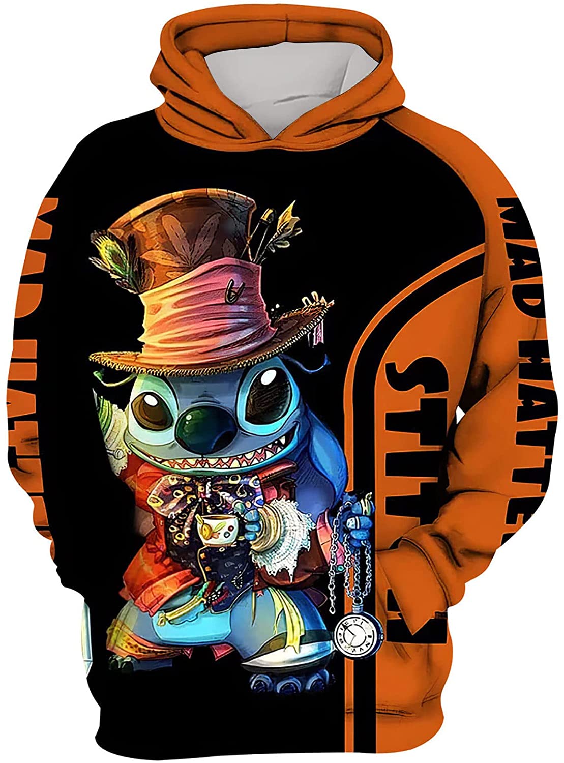 Lilo And Stitch Hoodies Colorful Stitch 3D Hoodie Pullover Sweatshirt