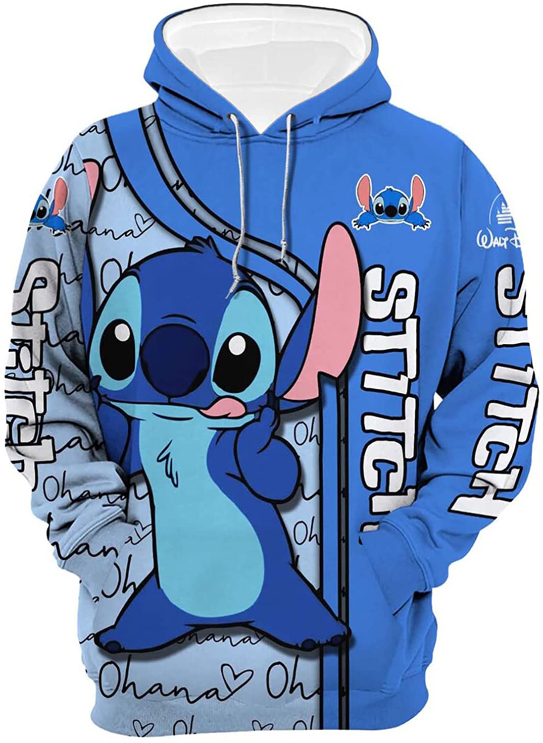 Lilo And Stitch Hoodies Cute Stitch Print Casual Home Hoodies