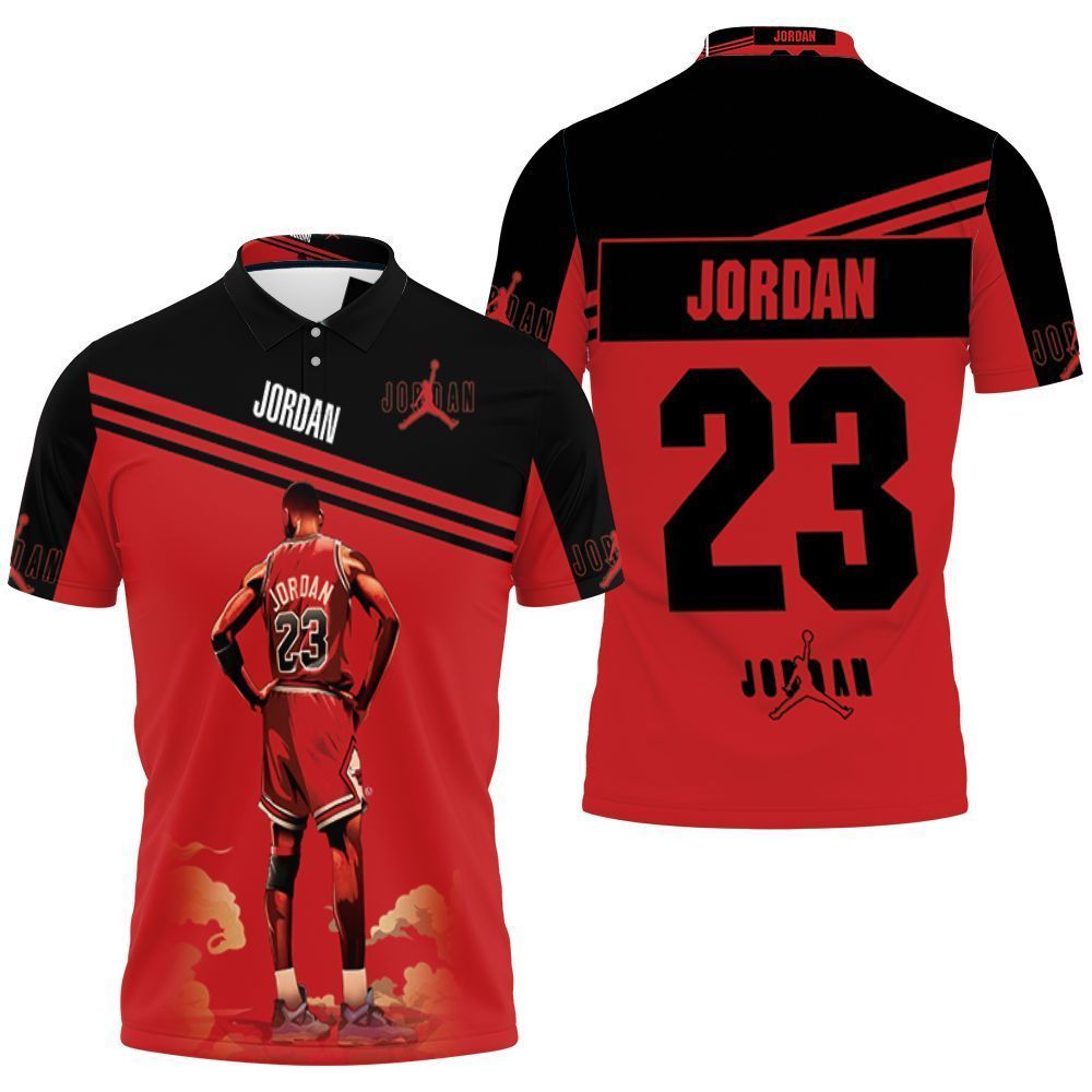 Michael Jordan 23 Chicago Bulls Standings 3d Polo Shirt Jersey All Over Print Shirt 3d T-shirt