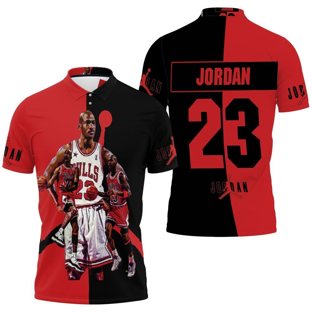 Michael Jordan Chigago Bulls 23 Legend 3d Polo Shirt Jersey All Over Print Shirt 3d T-shirt