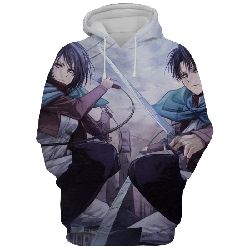 Mikasa Ackerman Attack On Titan Blood 3D Printed Hoodie