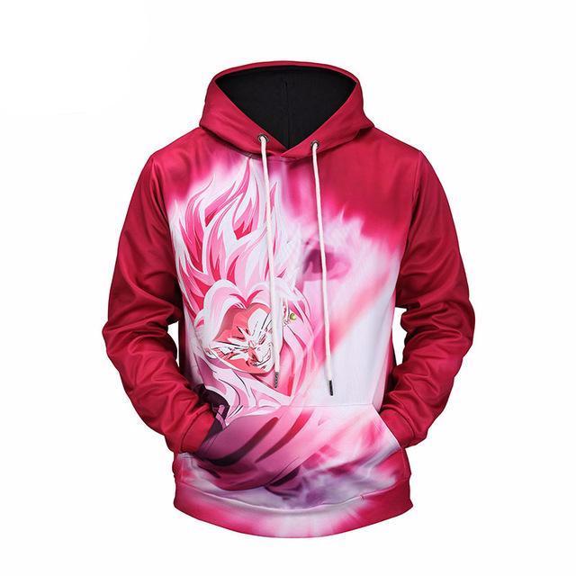 Mr.1991 Red Anime Dragon Ball Z 3D Printed Hoodie