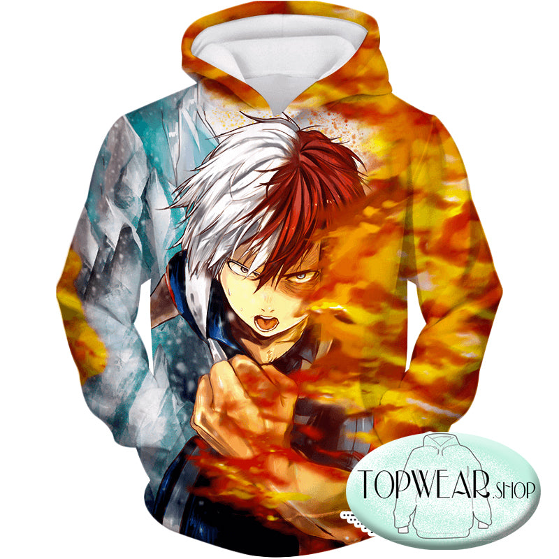 Half hot half cold hoodie store