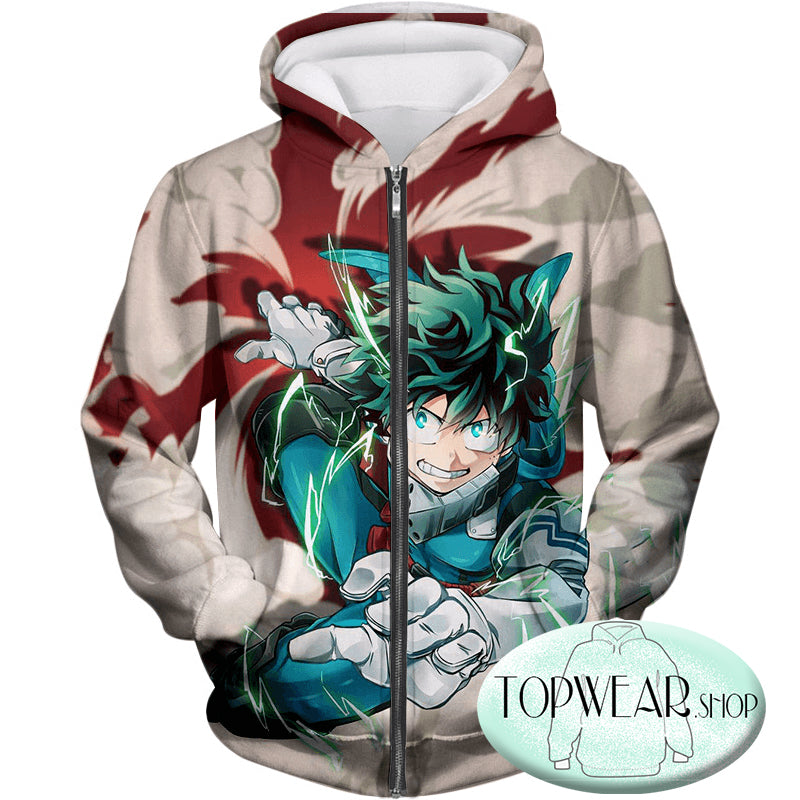 My Hero Academia Hoodies - One for All Hero Academia Deku 3D Hoodie