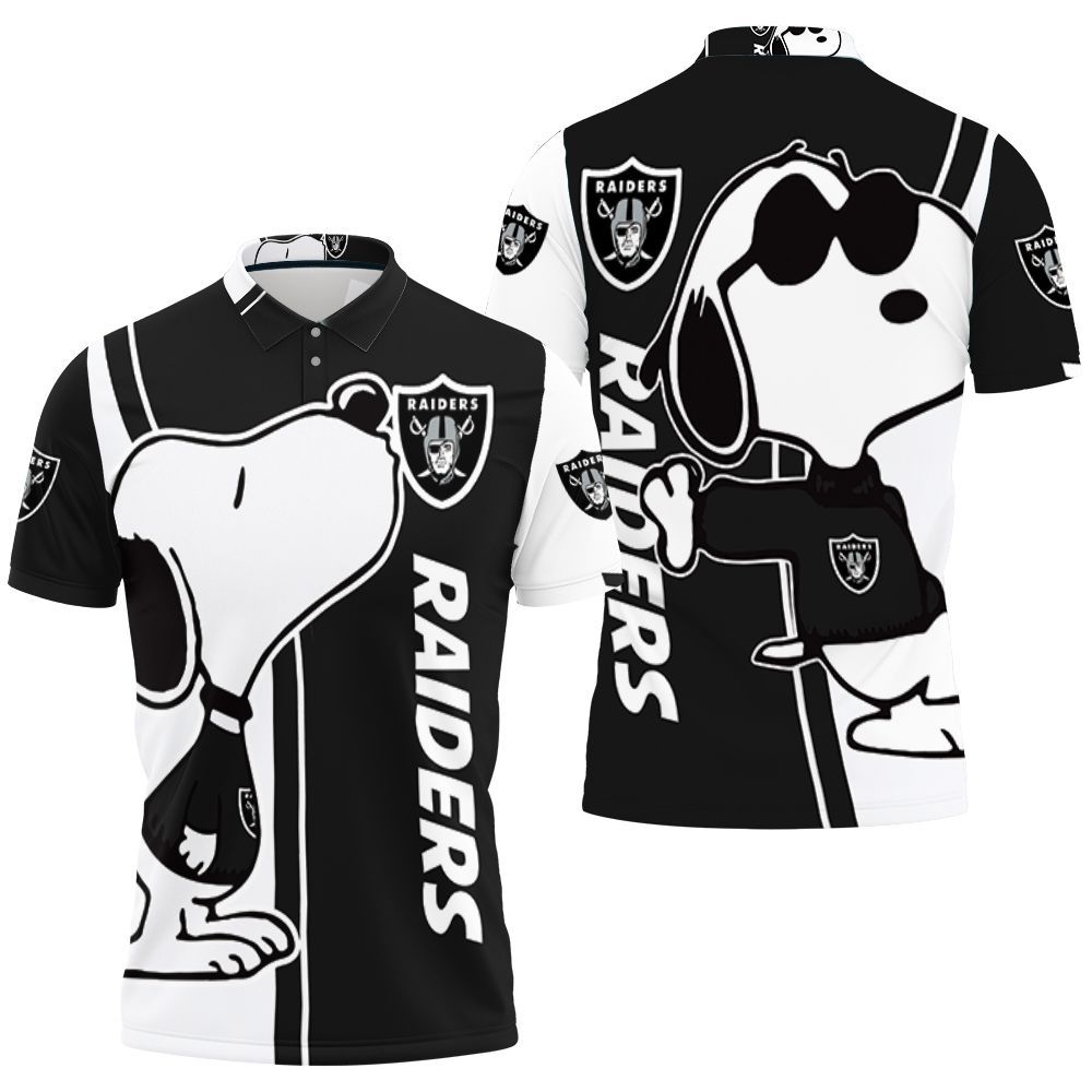 Oakland Raiders Snoopy Lover 3d Printed Polo Shirt All Over Print Shirt 3d T-shirt