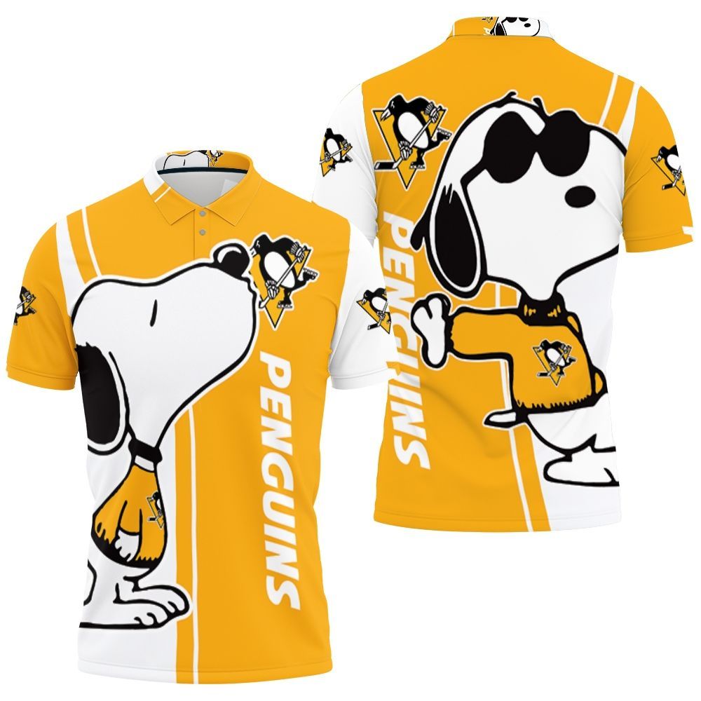 Pittsburgh Penguins Snoopy Lover 3d Printed Polo Shirt All Over Print Shirt 3d T-shirt
