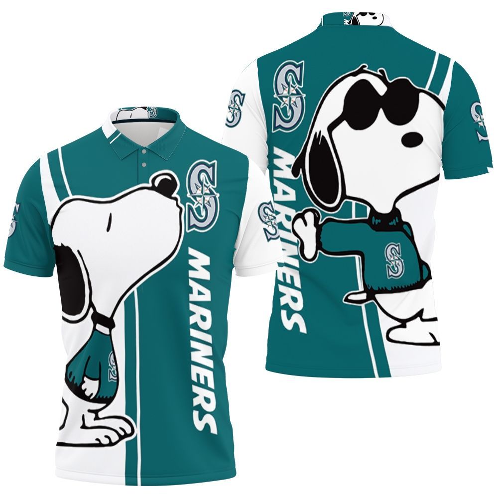 Seattle Mariners Snoopy Lover 3d Printed Polo Shirt All Over Print Shirt 3d T-shirt