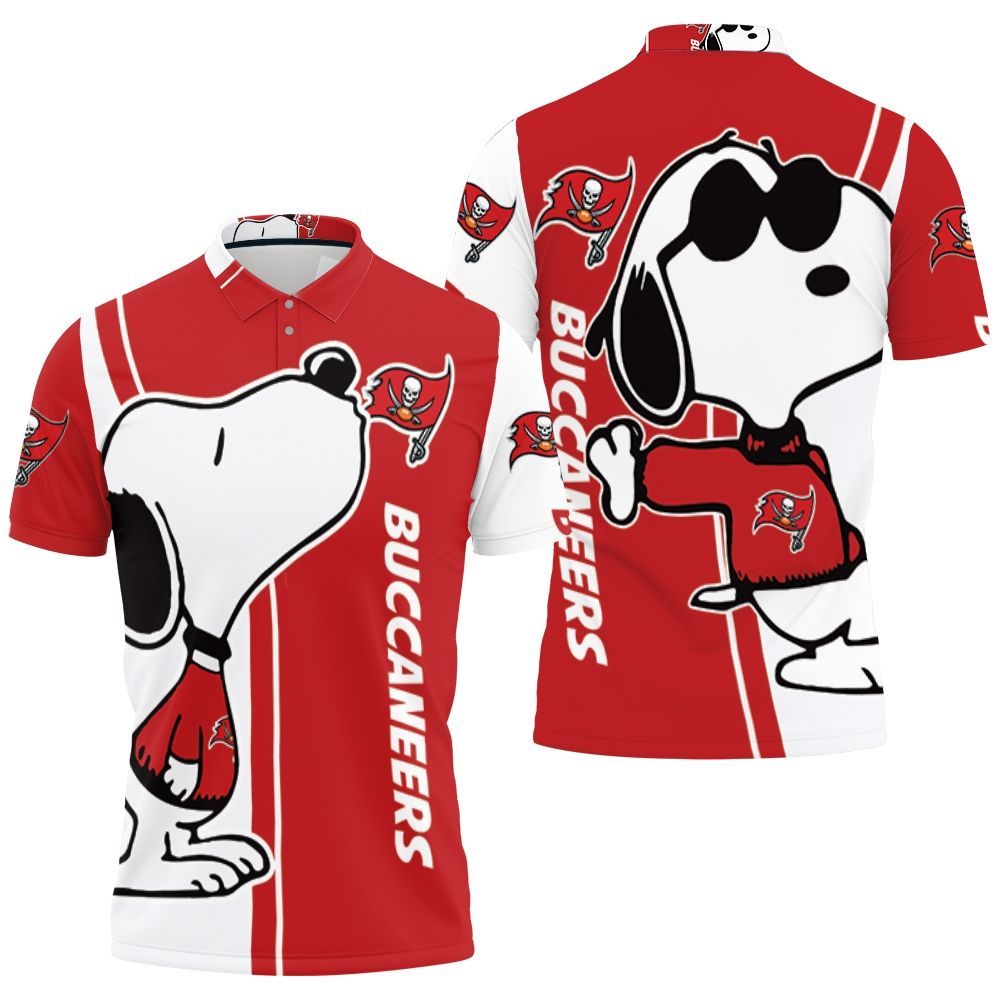 Tampa Bay Buccaneers Snoopy Lover 3d Printed Polo Shirt All Over Print Shirt 3d T-shirt