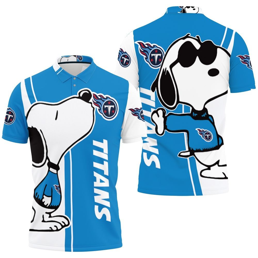 Tennessee Titans Snoopy Lover 3d Printed Polo Shirt All Over Print Shirt 3d T-shirt