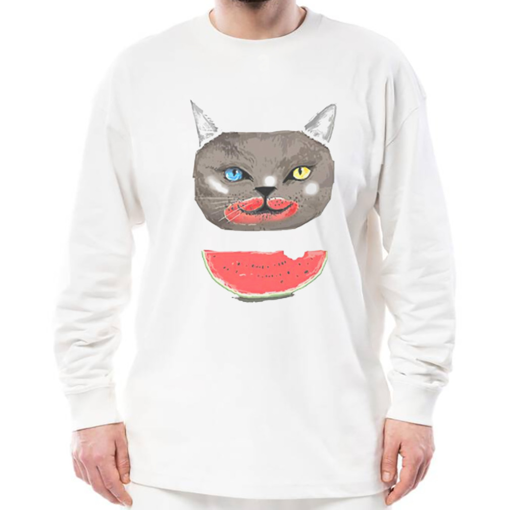 Mac Watermelon Cat shirt 3 Longsleeve shirt