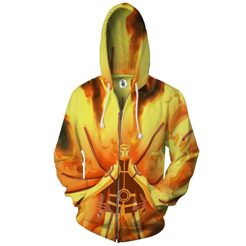 Naruto Nine-Tails Chakra Zip Hoodie