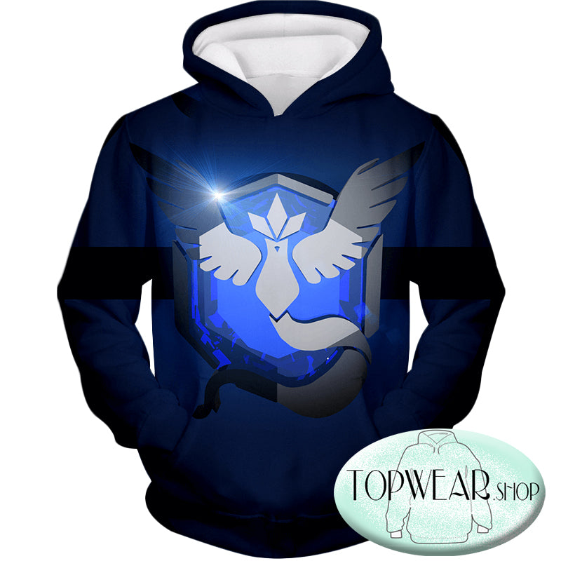 Pokemon Hoodies - Articuno Mystic Logo 3D Hoodie