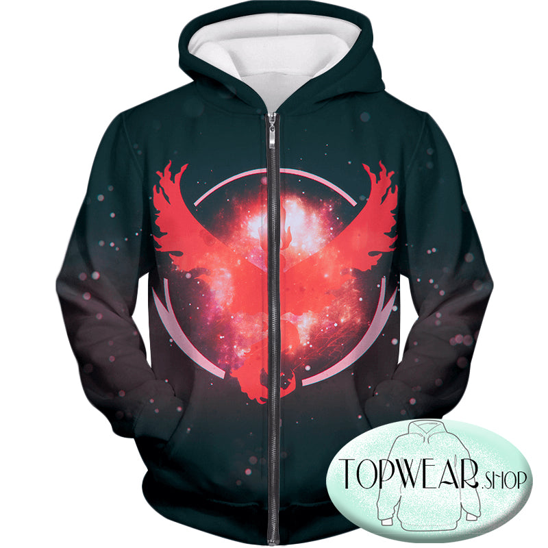 Pokemon Hoodies - Legendary Fire Pokemon 3D Zip Up Hoodie