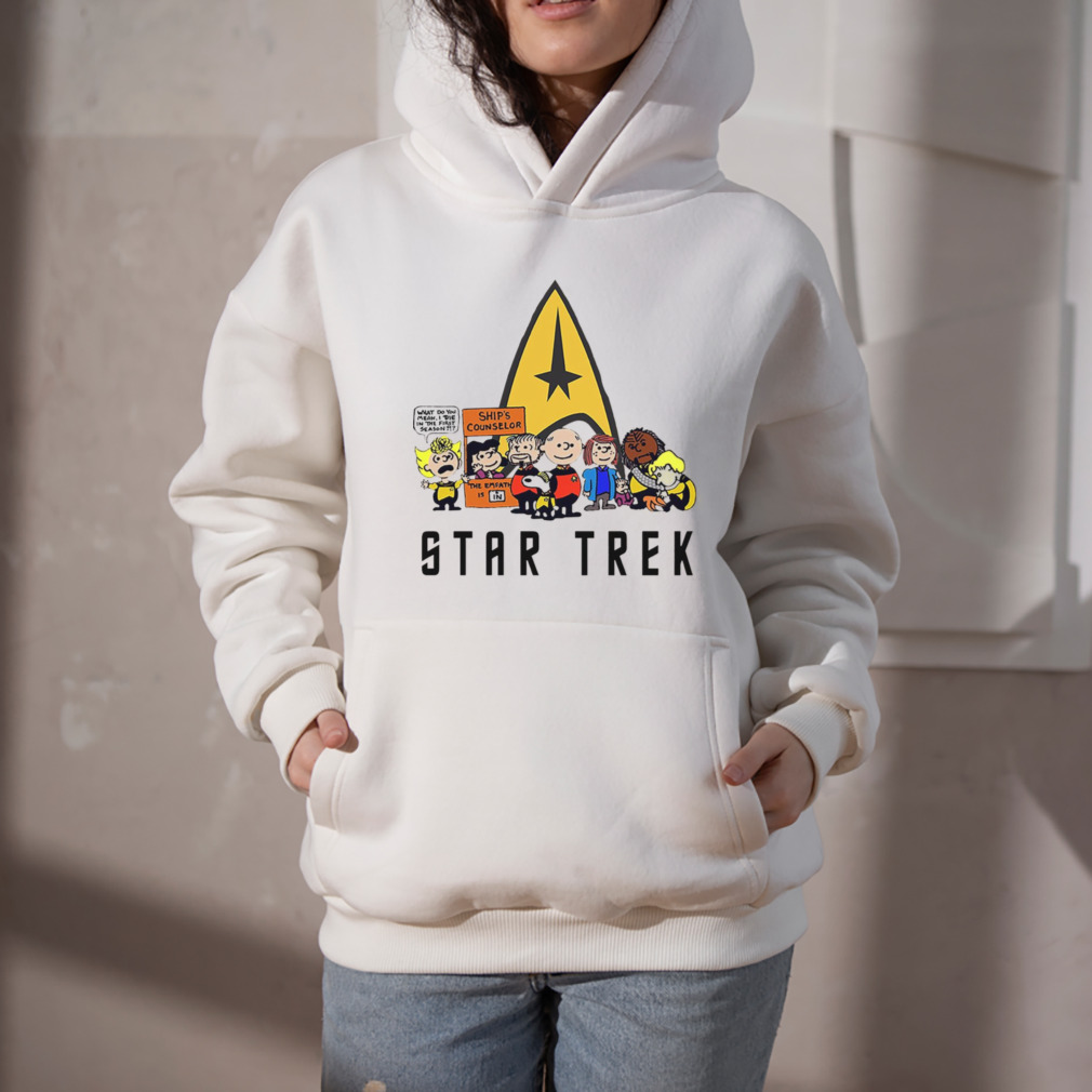 The peanuts snoopy charlie with friends star Trek shirt 5 Hoodie
