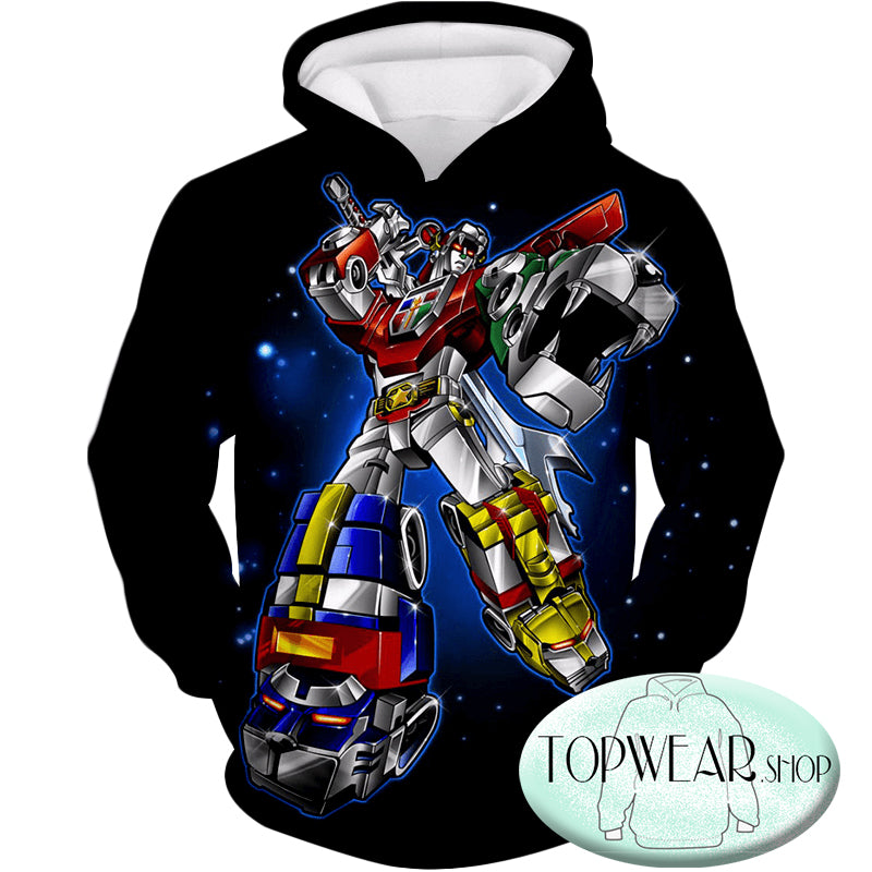 Voltron Legendary Defender Hoodies - Ultimate Voltron Force Robot  Action Pullover Hoodies