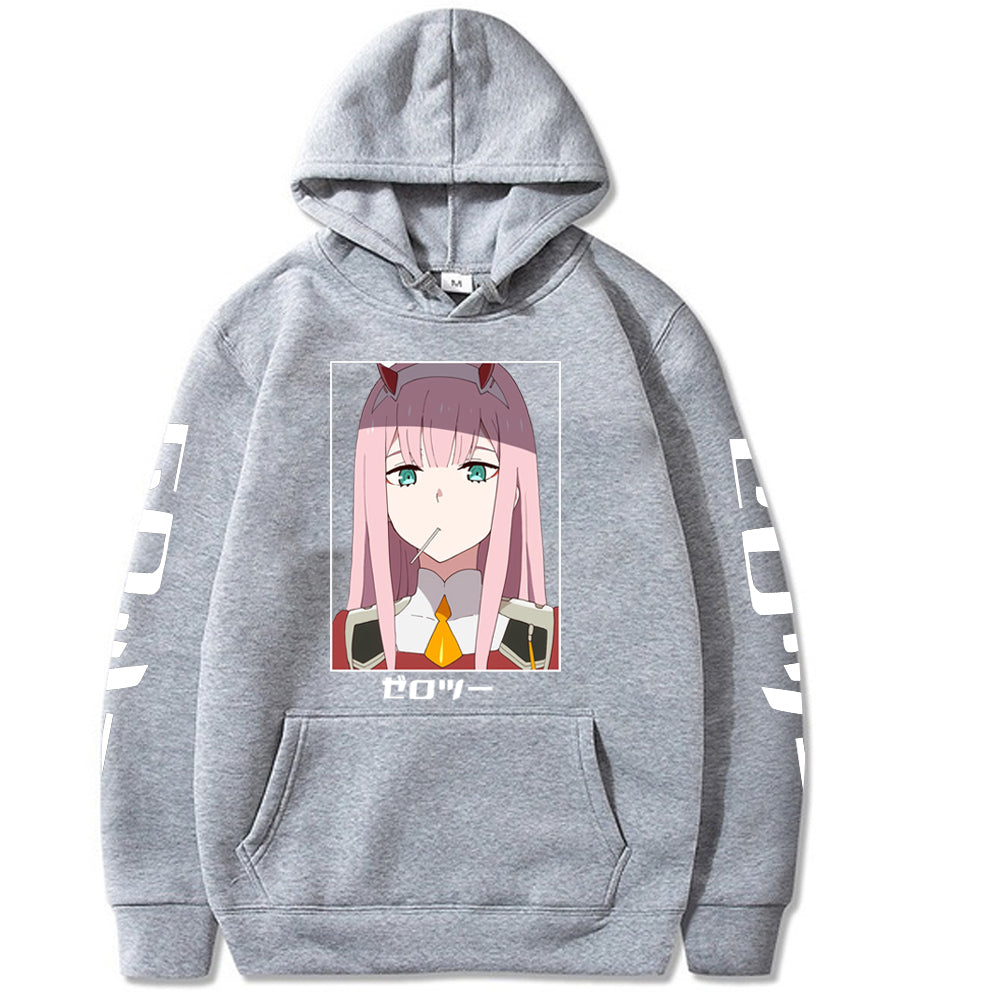 Zero Two Darling In The Franxx Oversized Hoodies Anime Hoodie Streetwear Sweatshirt