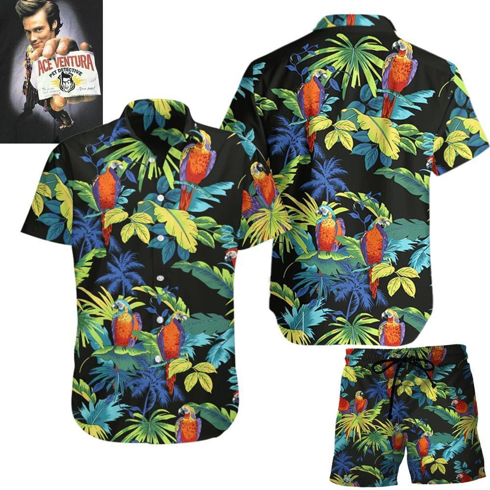 Ace Ventura Vibe Jim Carrey Hawaiian Aloha Shirts