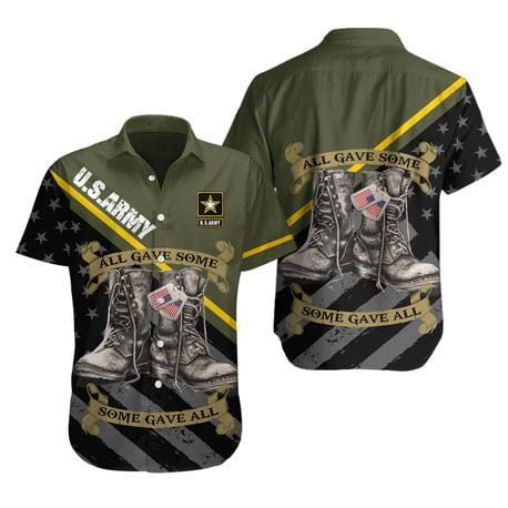 All Gave Some Some Gave All Us Army Boots Hawaiian Aloha Shirts Kv