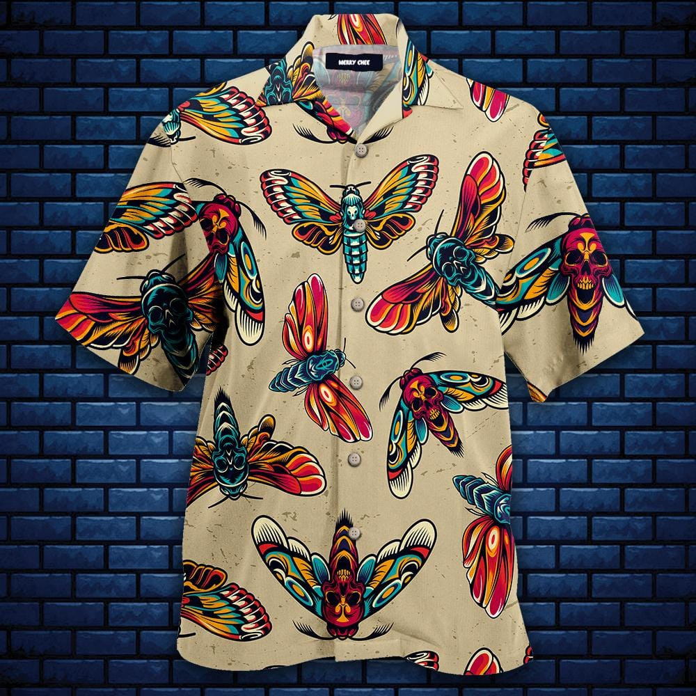 Amazing Butterfly Skull Hawaiian Shirts Dh