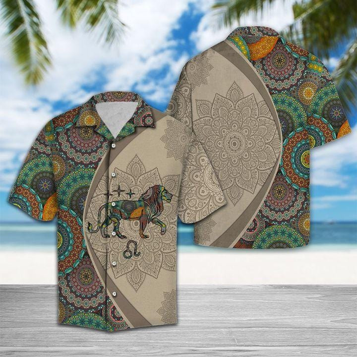 Amazing Leo Horoscope Mandala Unisex Hawaiian Shirts