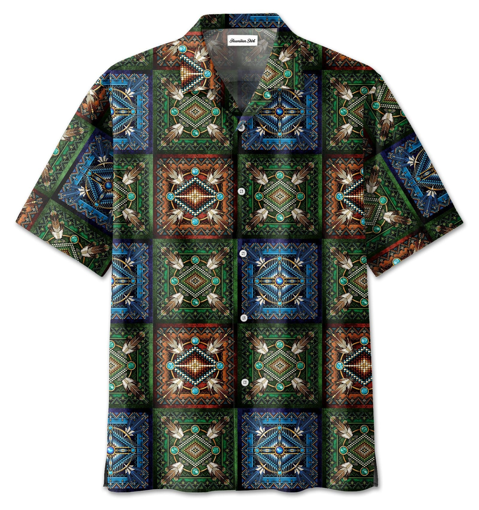 Amazing Native American Art Pattern Hawaiian Aloha Shirts