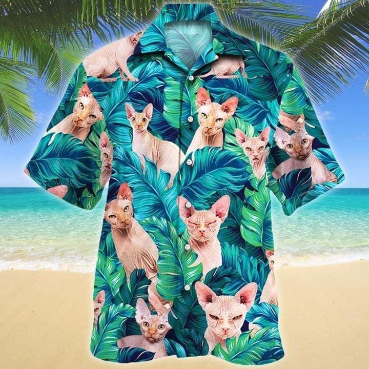 Amazing Sphynx Cat Hawaiian Aloha Shirts Dh