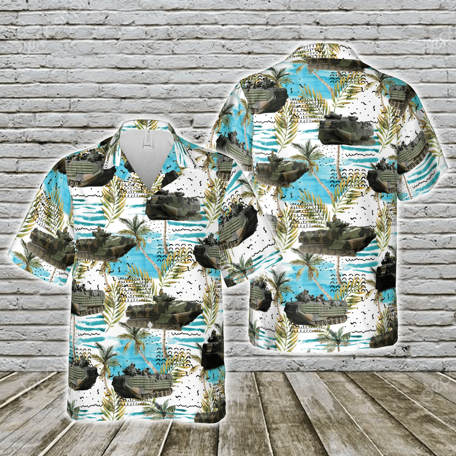 Assault Amphibious Vehicle Tank Unisex Hawaiian Shirts 020821H