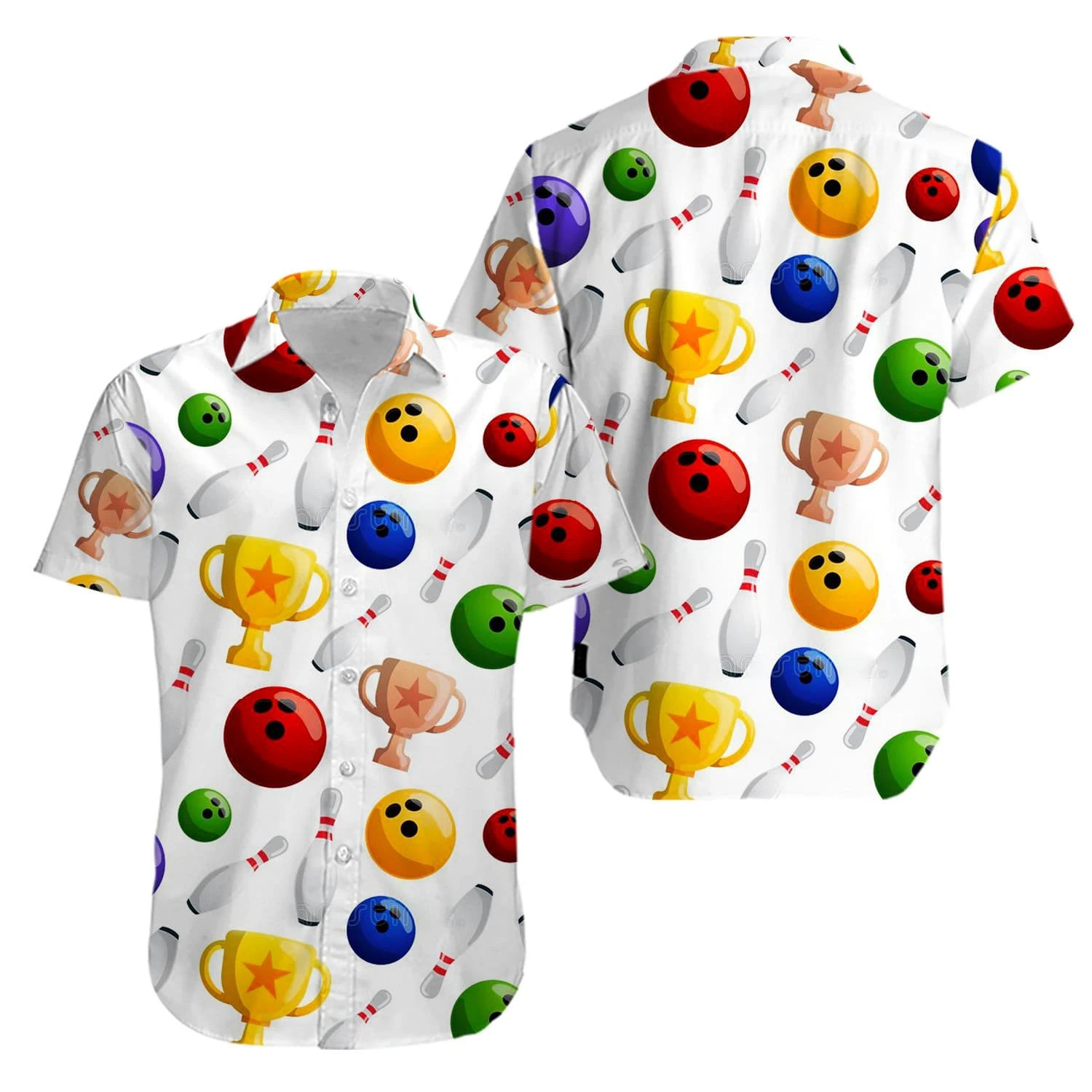 Bowling Colorful Hawaiian Shirts