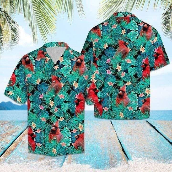 Cardinal Tropical Hawaiian Aloha Shirts Dh