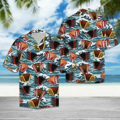 Colorful Accordion Hawaiian Shirts Dh