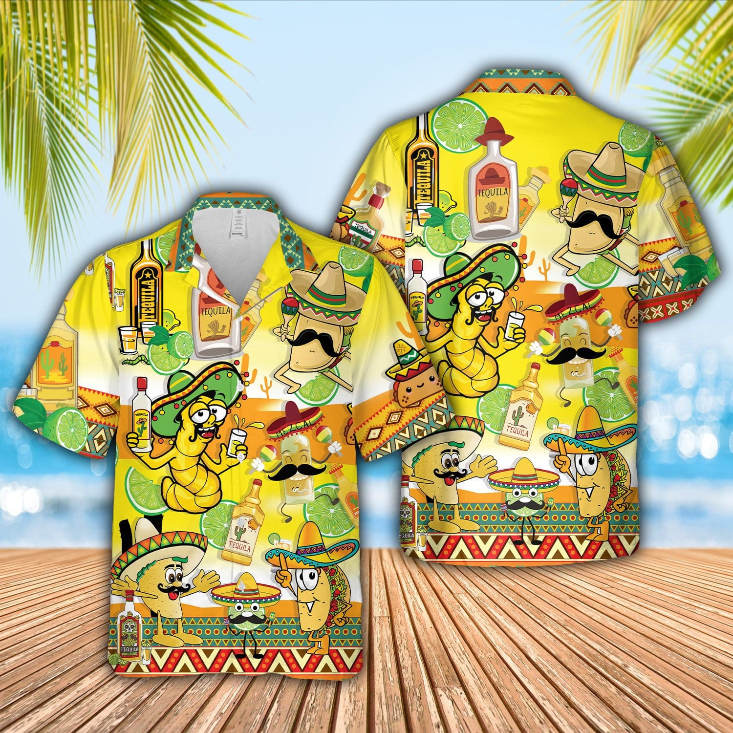 Funny Tacos And Tequila Hawaiian Shirts Va