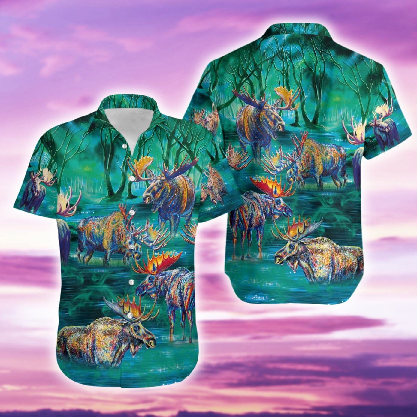 Life Is Better With A Moose Unisex Hawaiian Shirts