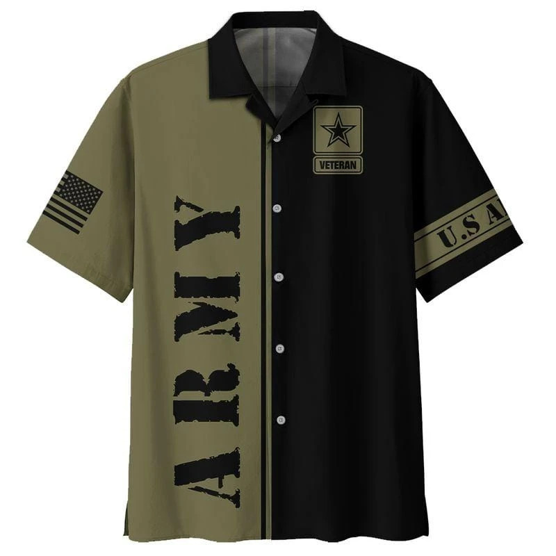 Us Army Veteran This Well Defend Vintage Unisex Hawaiian Shirts