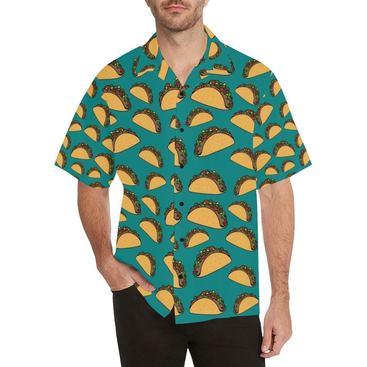 Working Out For Tacos Green Yellow Hawaiian Shirts