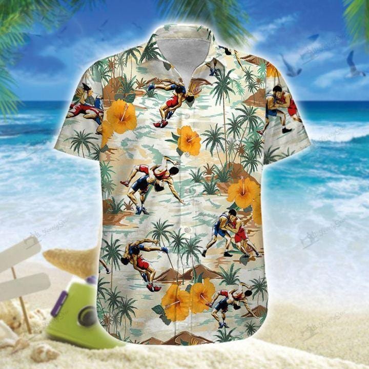 Wrestling Is My Favorite Season Unisex Hawaiian Shirts - Beach Shorts