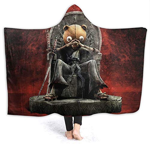 Afro Samurai Anime Hooded Blanket - Flannel Throw Blanket