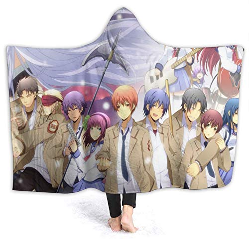 Anime Angel Beats Hooded Blanket