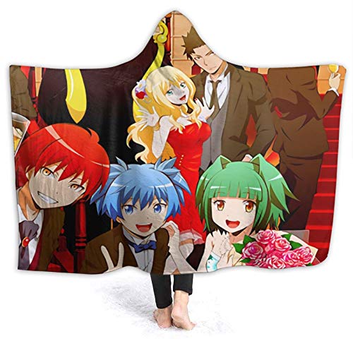 Anime Assassination Classroom Hooded Blanket - Flannel Warm Blanket