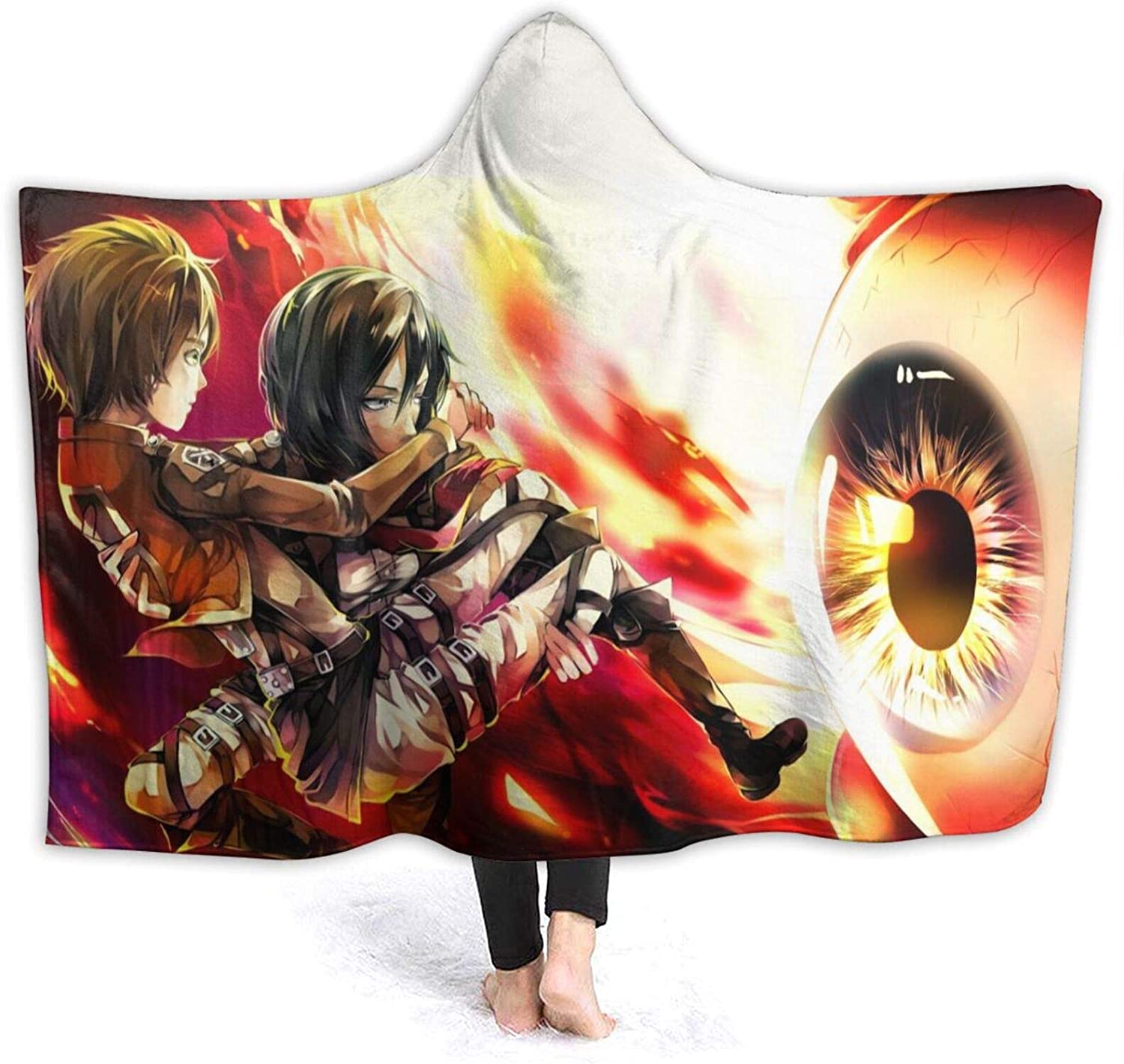 Anime Attack On Titan Hooded Blanket