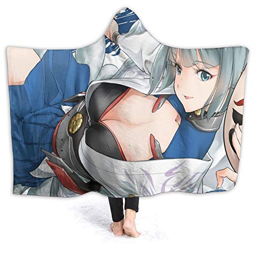 Anime Azur Lane Hooded Blanket - Flannel Wearable Soft Warm Throw Blanket