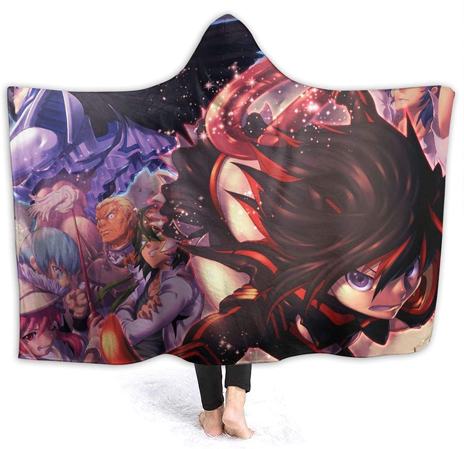 Anime Kill La Kill Flannel Hooded Blanket - Manga Flannel Hooded Cloak